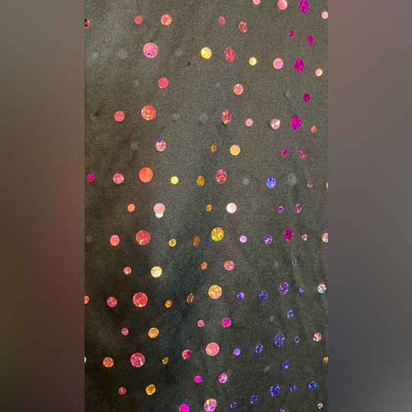 Dreamguy mens black rainbow sequin button up shirt - Picture 3 of 6